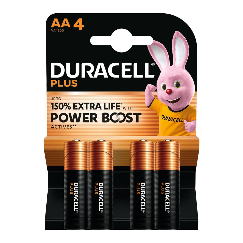 Duracell Battery Power Boost Alkaline Aa 4 Pack