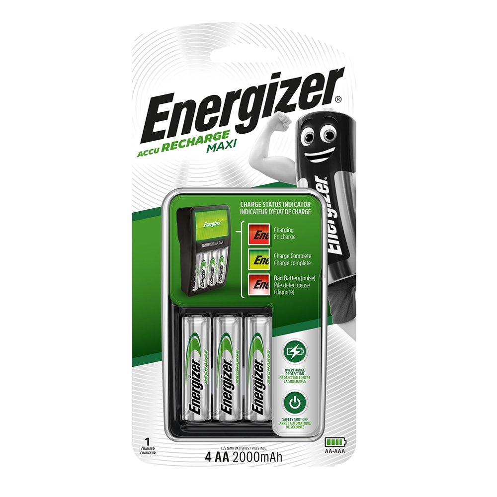 Energizer Battery Charger Maxi Incl 4XAA 2000MAH