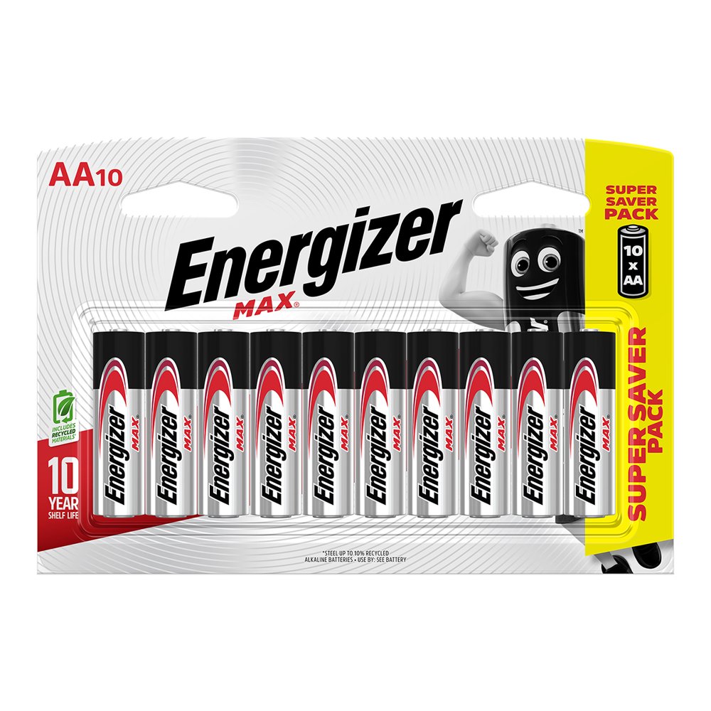Energizer Battery Max Aa 10 Pack