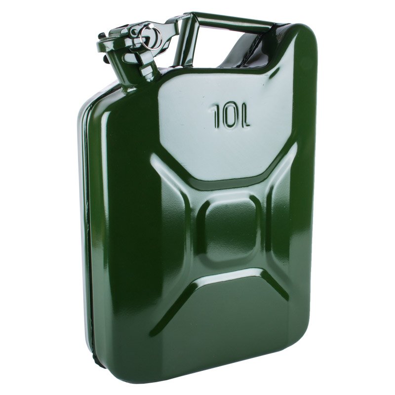 Kaufmann Outdoor Kaufmann Jerry Can Metal Petrol Grn 10l