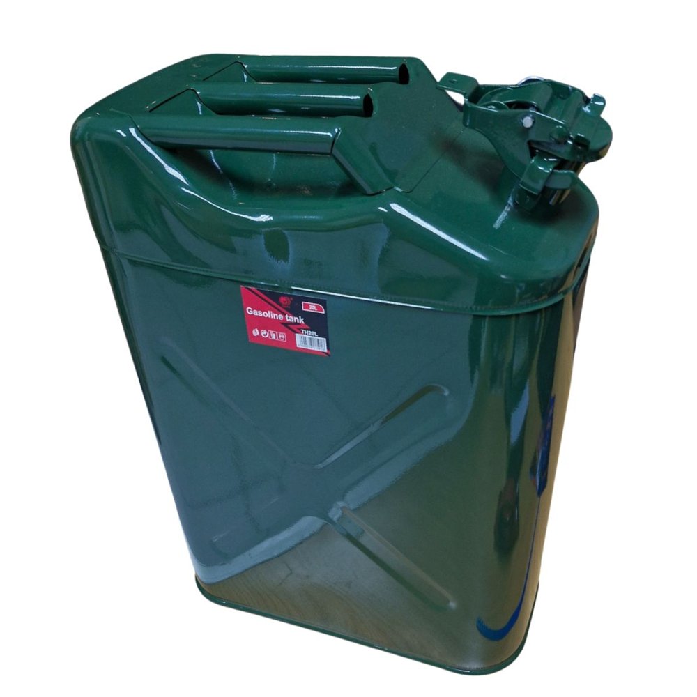 Earth Jerry Can Non 4X4 Metal Petrol Grn 20l