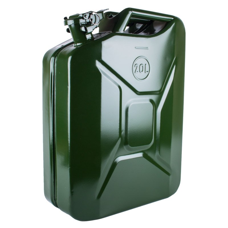 Kaufmann Outdoor Kaufmann Jerry Can Metal Petrol Grn 20l