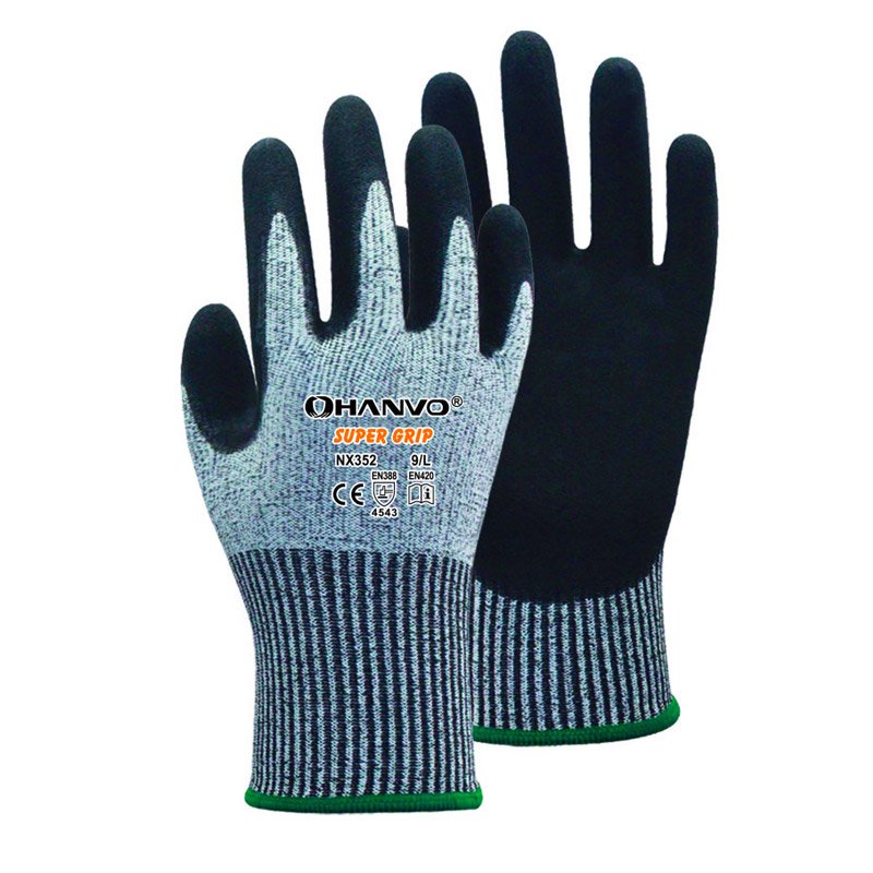 Kaufmann PPE Hanvo Glove Super Grip Cut 5 Nitrile