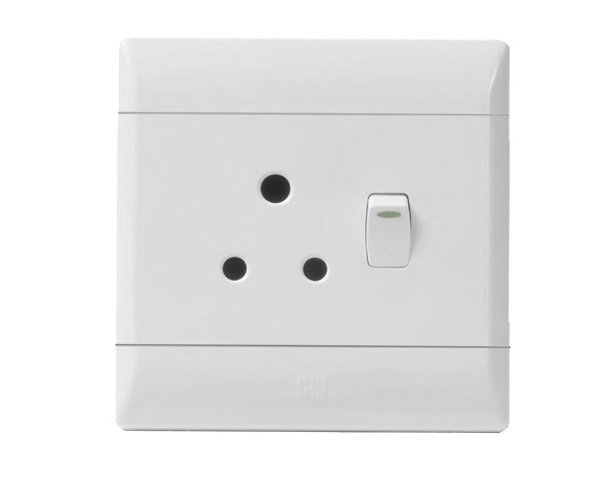 Cbi Plug Switch Single 4X4 White