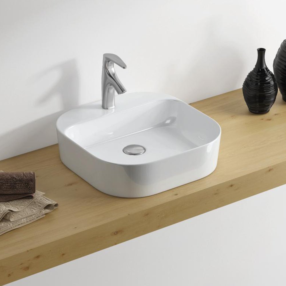 Belatori Basin Free Standing Link 1T/H Sq 410x410x110mm