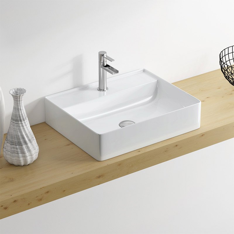 Belatori Basin Free Standing Orion 1T/H Sq 520x420x115mm