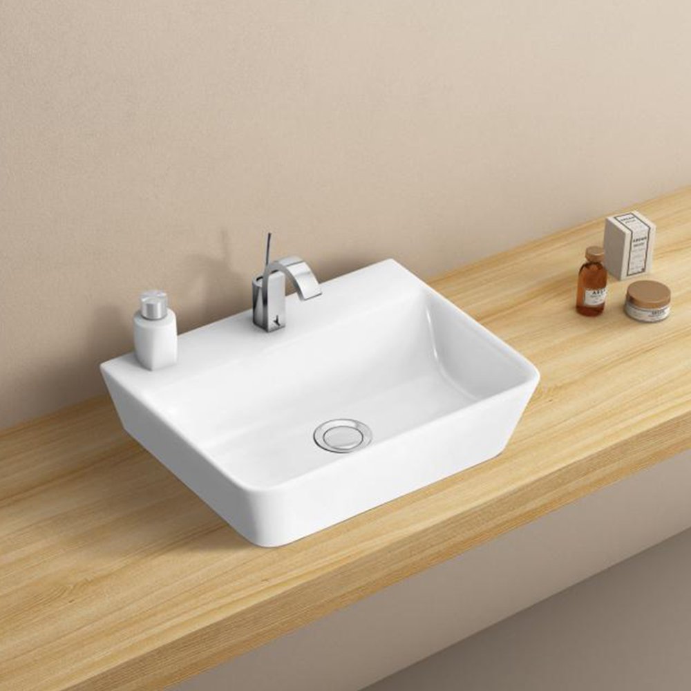 Belatori Basin Free Standing Tulip 1T/H Sq 450x345x120mm