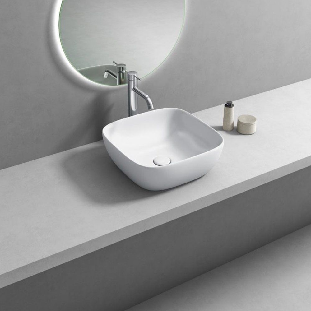 Belatori Basin Free Standing Virgo 0T/H Sq 410x410x150mm