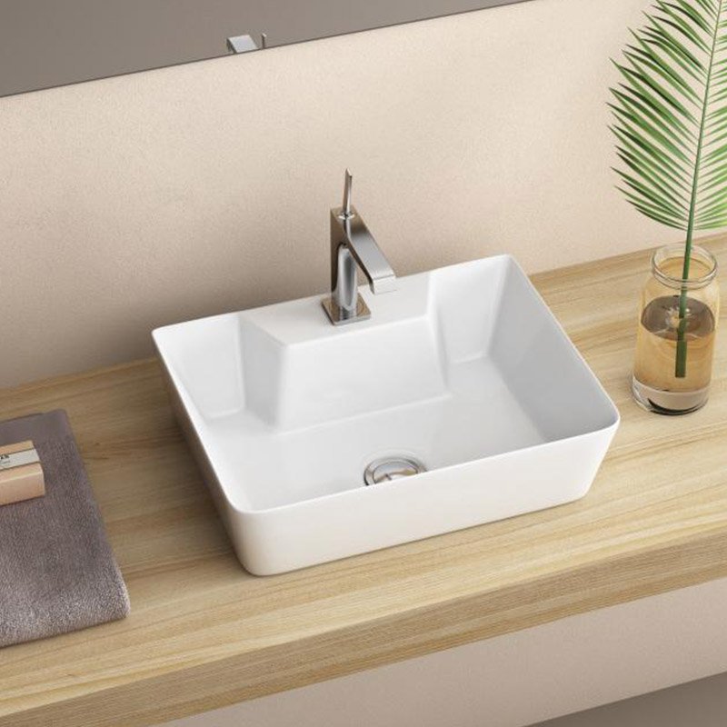 Belatori Basin Free Standing York 1T/H Sq 400x305x115mm
