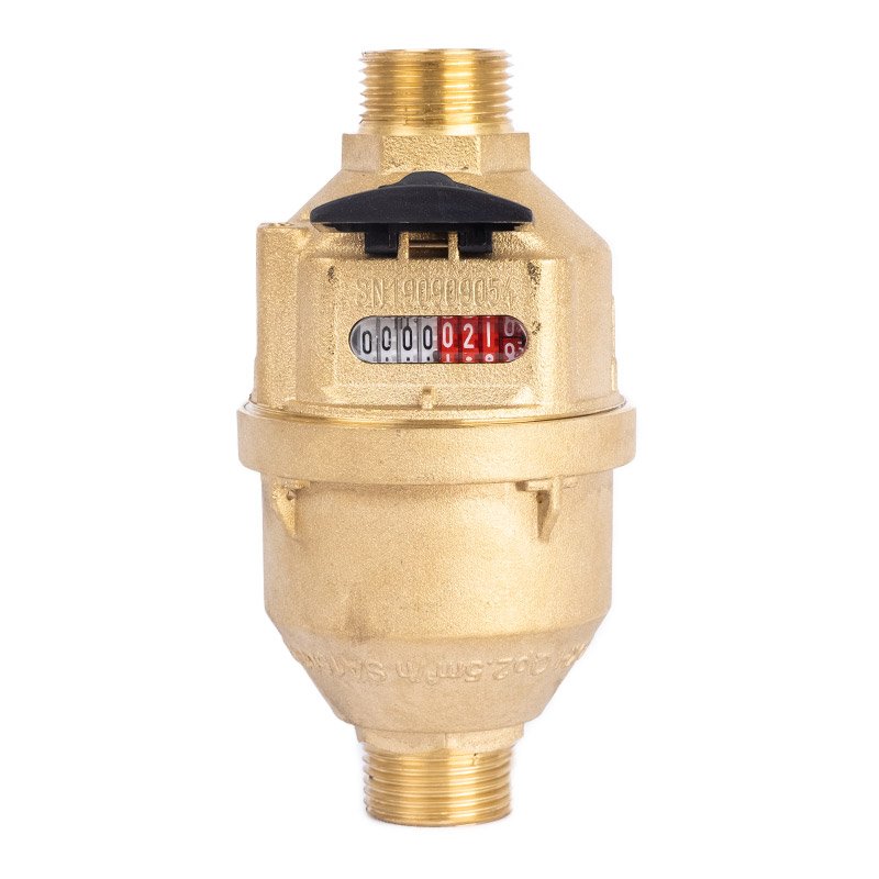 Precision Meters Water Meter 20mm Piston Type Brass