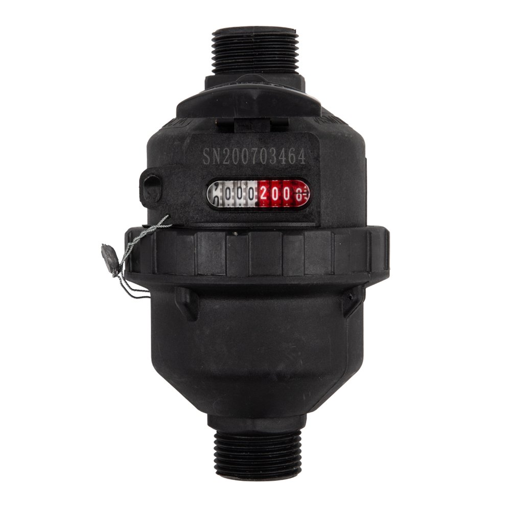 Precision Meters Water Meter 20mm Piston Type Plastic