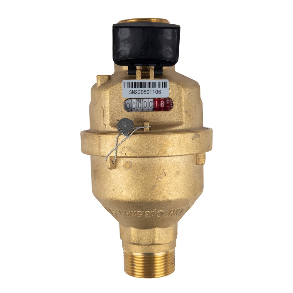 Precision Meters Water Meter 25mm Piston Type Brass