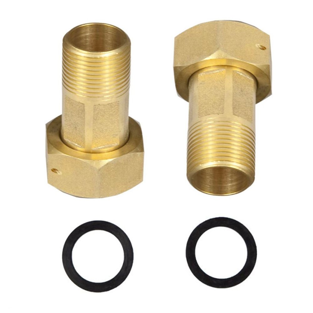 Water Meter Tail Pce Set 15mm + Nut & Washer (Br)