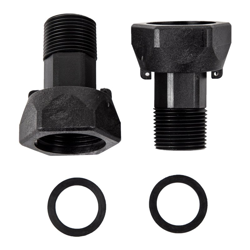 Water Meter Tail Pce Set 20mm + Nut & Washer (Pl)
