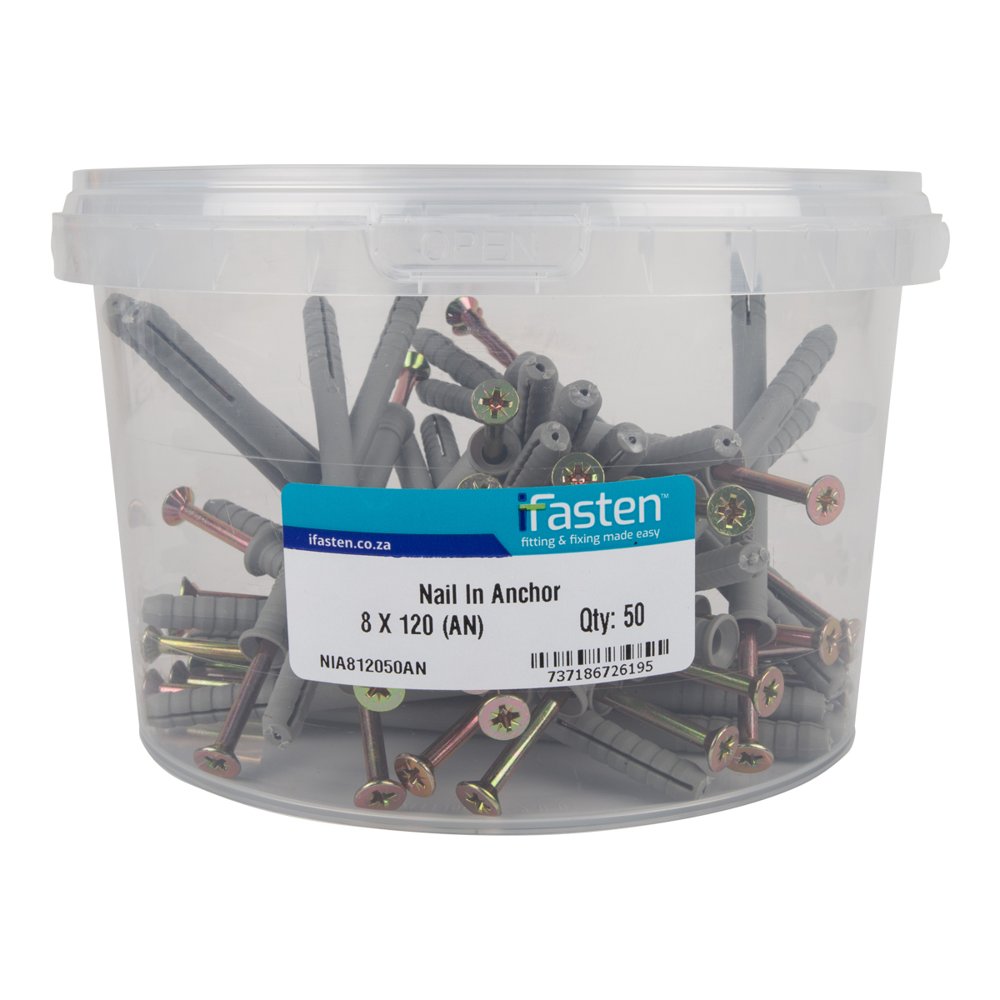Ifasten Nail in Anchor 8x120mm 50 Pt