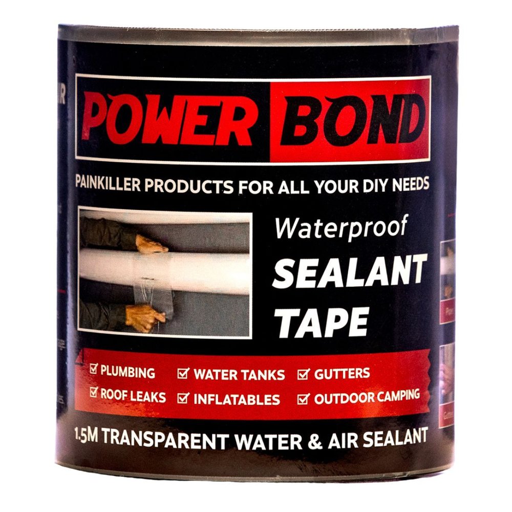 Powerbond Waterproof Sealant Tape Clear 10CM 1.5m