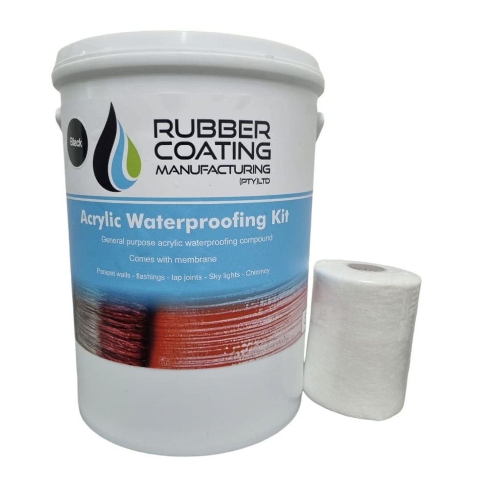 Rcm Roof Seal Kit Acrylic 5l Black