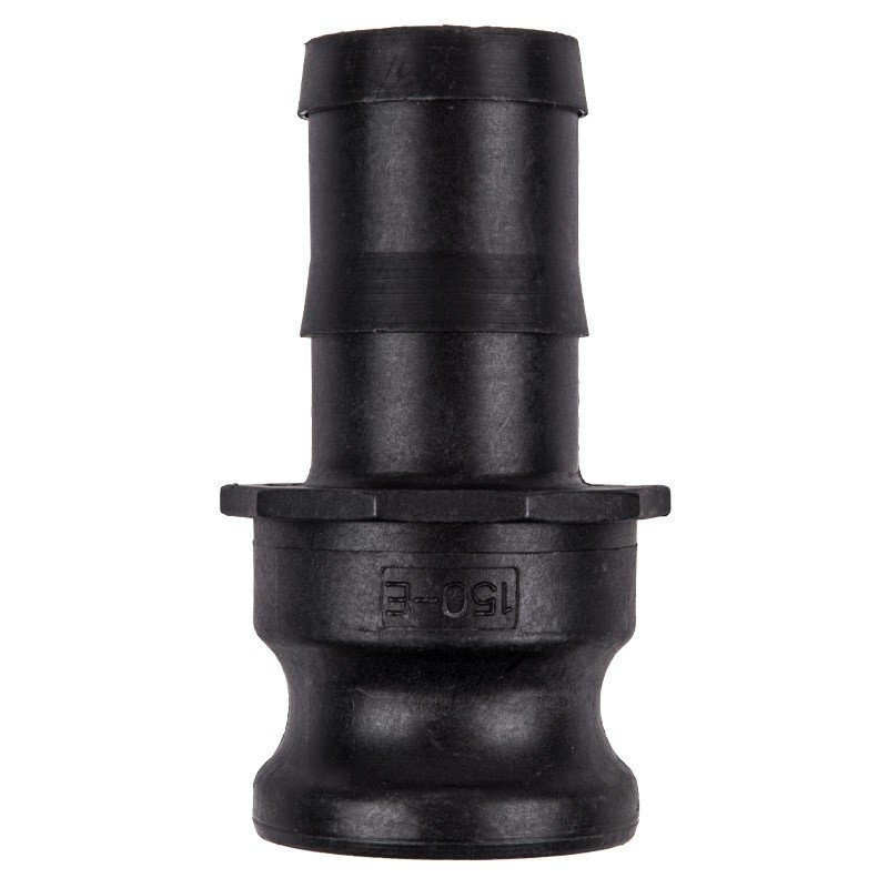 Camlock PP Type E Male Adaptor x Hose Tail 100mm