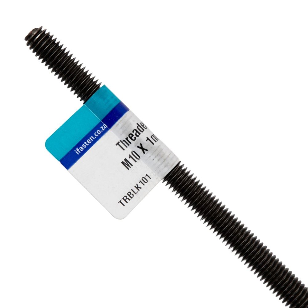 Ifasten Threaded Rod M20 Black 20mm x 1000mm