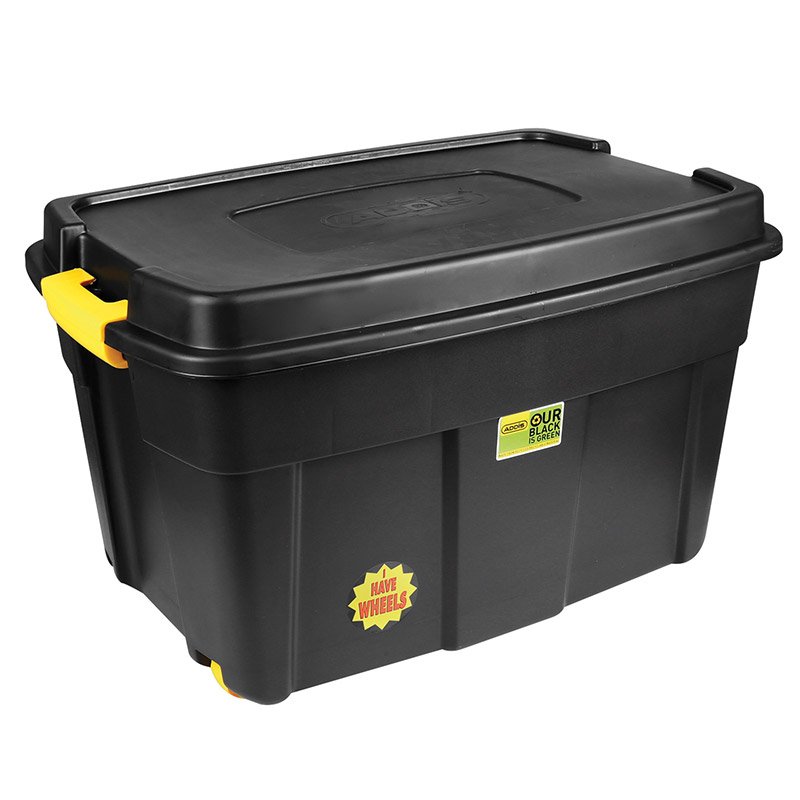 Addis Storage Box Plastic 110l with Wheels