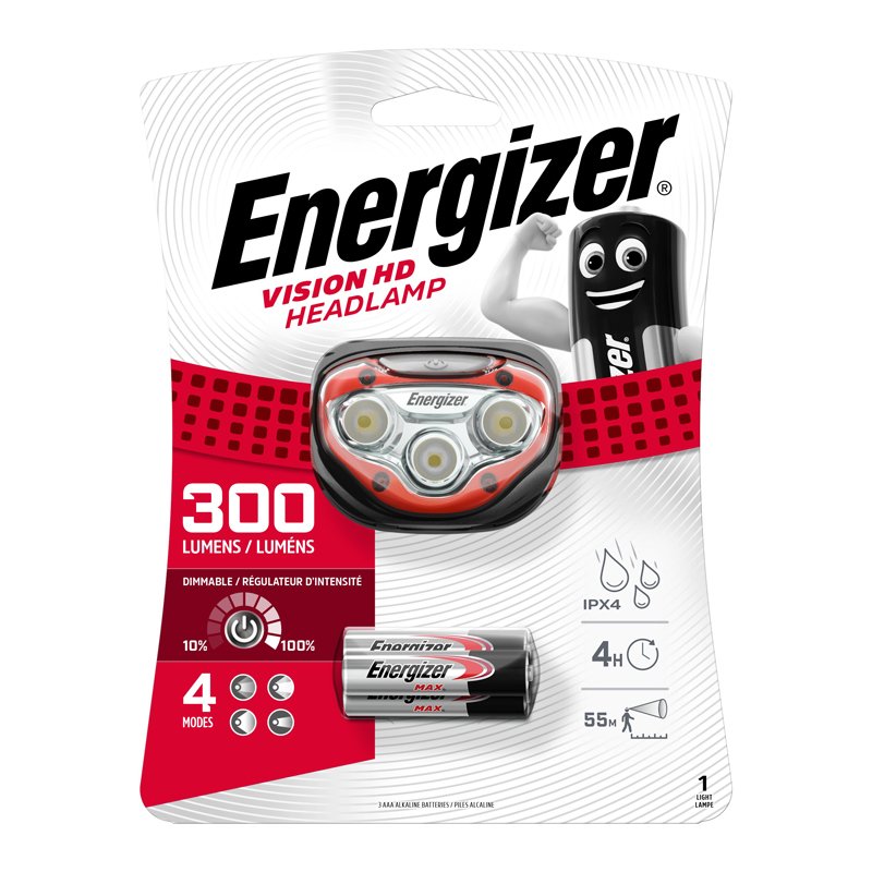 Energizer Vision HD Headlight 300 Lumens