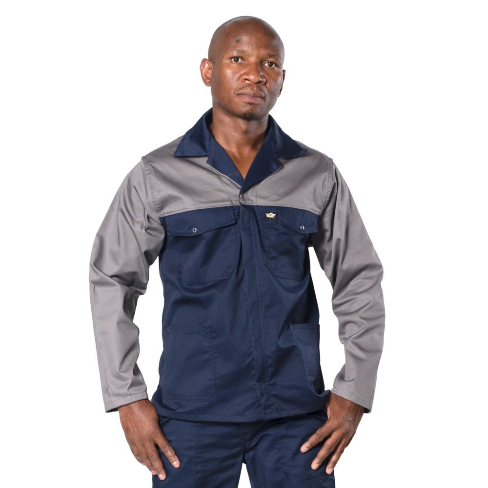 Vulcan Workwear Vulcan Overall Jacket Premium Nvy/Grey 3XL