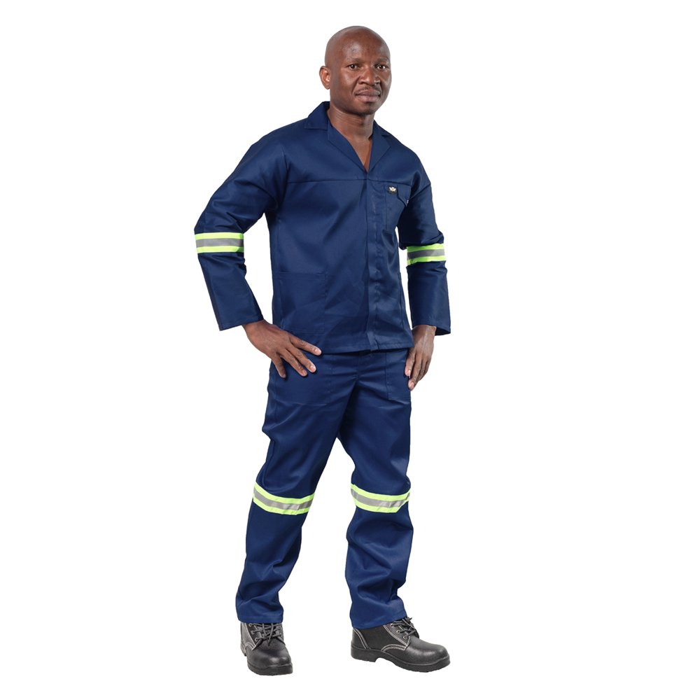 Vulcan Workwear Vulcan Overall Ref Std 2PCE Nvy 40 Ches 36 Waist