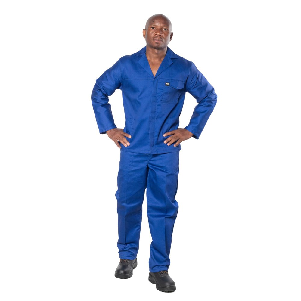 Vulcan Workwear Vulcan Overall Std 2PCE R/Blue 48 Chest 44 Waist
