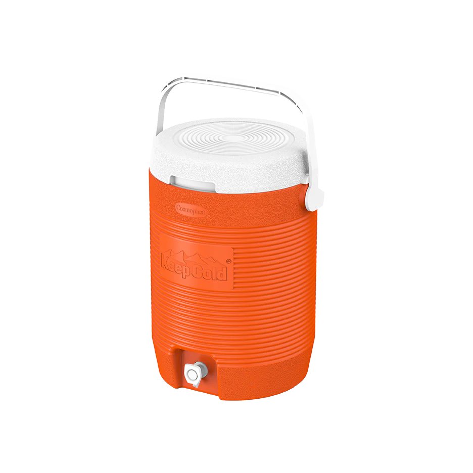Cosmoplast KeepCold Water Cooler Large 16L – Orange