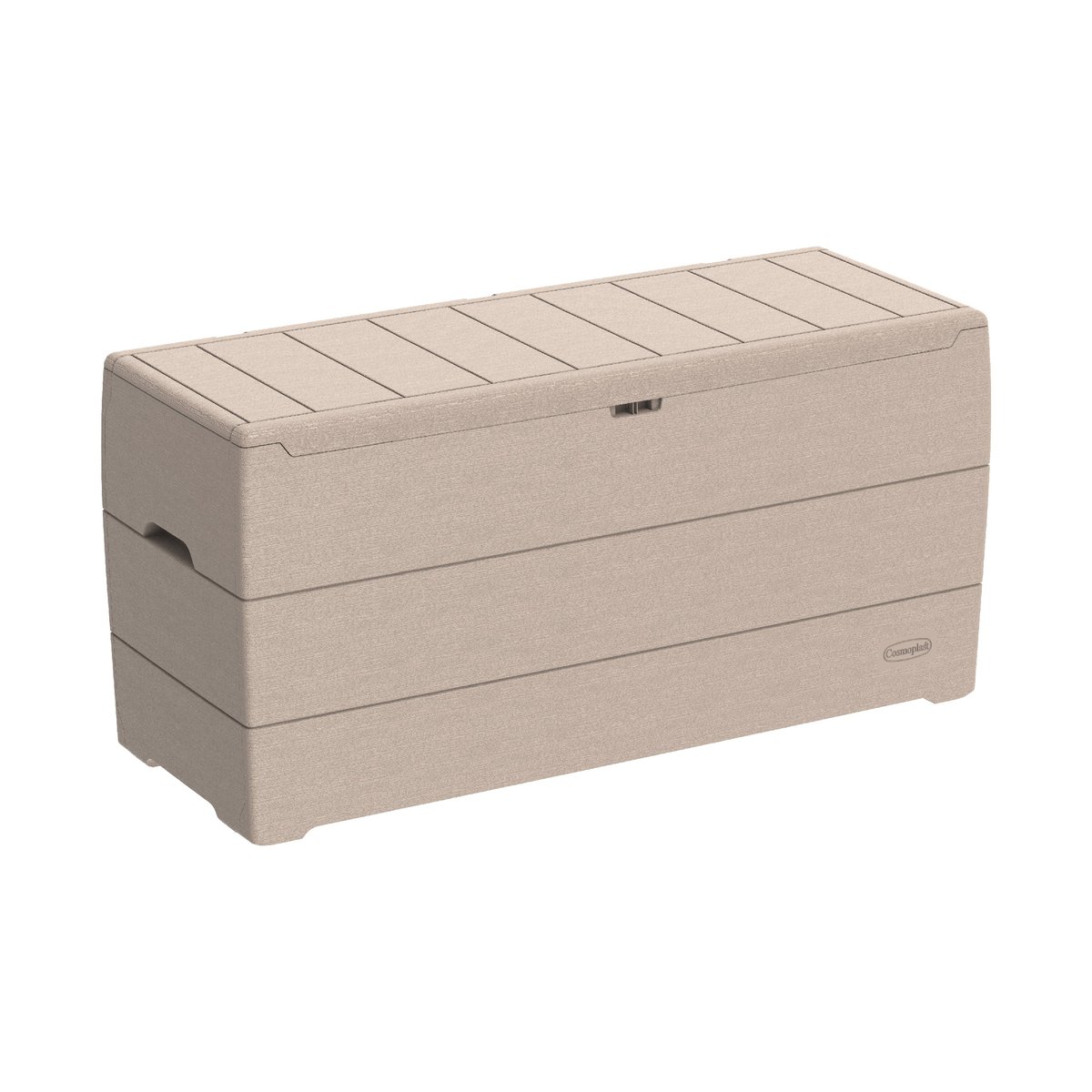 Cosmoplast Cedargrain 270L Deck Storage Box – Warm Taupe