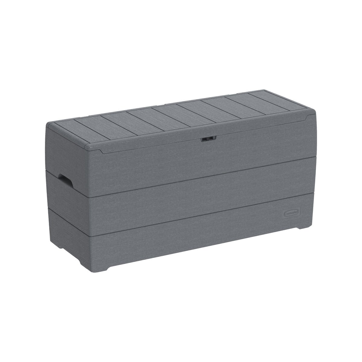 Cosmoplast Cedargrain 270L Deck Storage Box – Dark Grey
