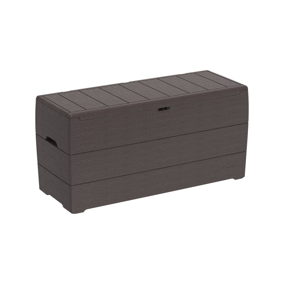 Cosmoplast Cedargrain 270L Deck Storage Box – Dark Brown