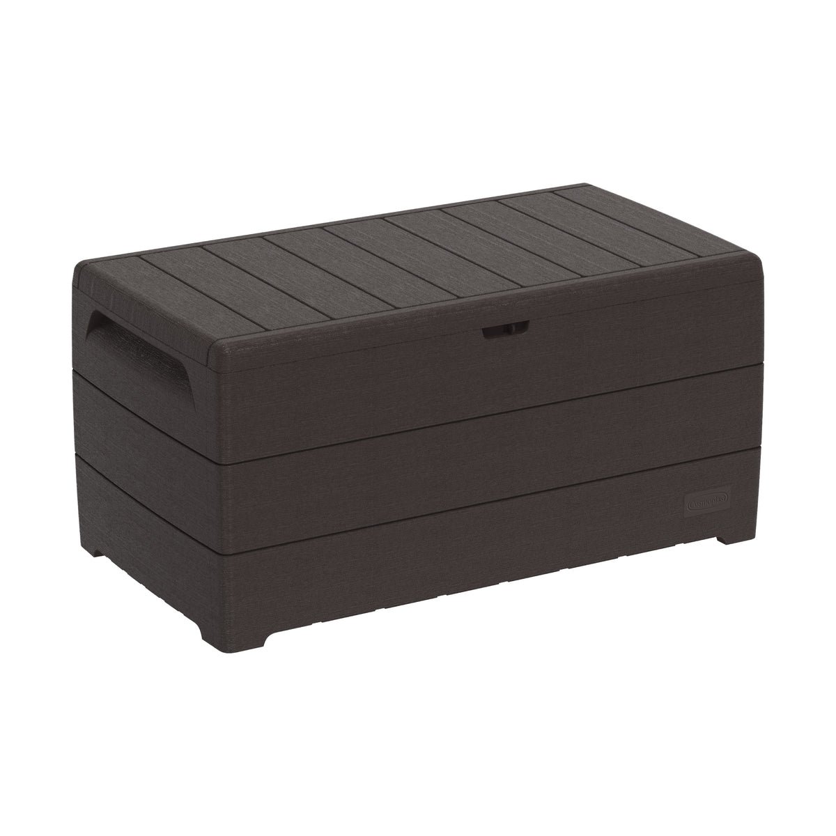 Cosmoplast Cedargrain 416L Deck Storage Box – Dark Brown