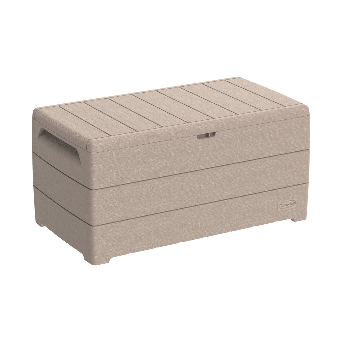 Cosmoplast Cedargrain 416L Deck Storage Box – Warm Taupe