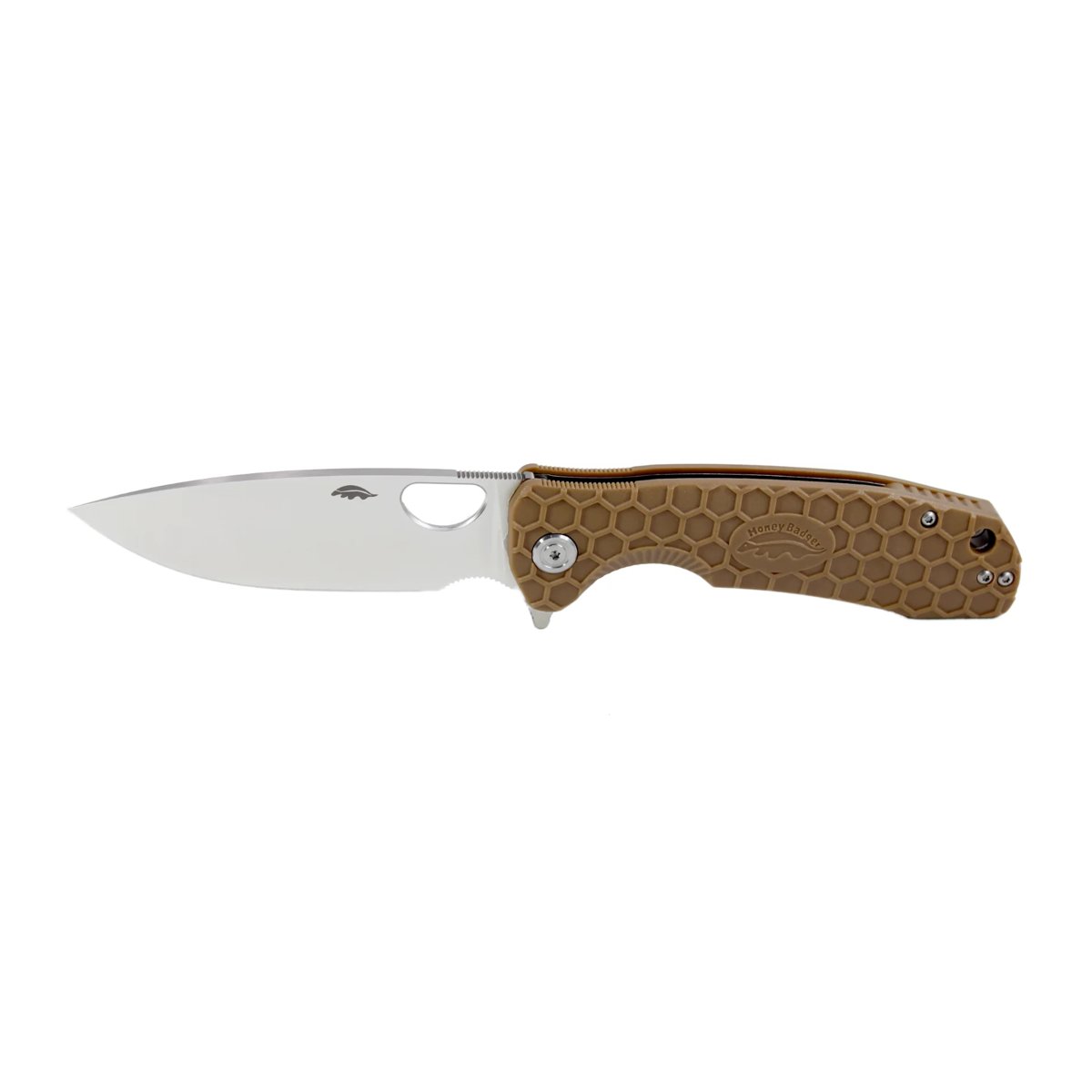 Honey Badger Flipper 8Cr13MoV Large Folding Knife – Tan