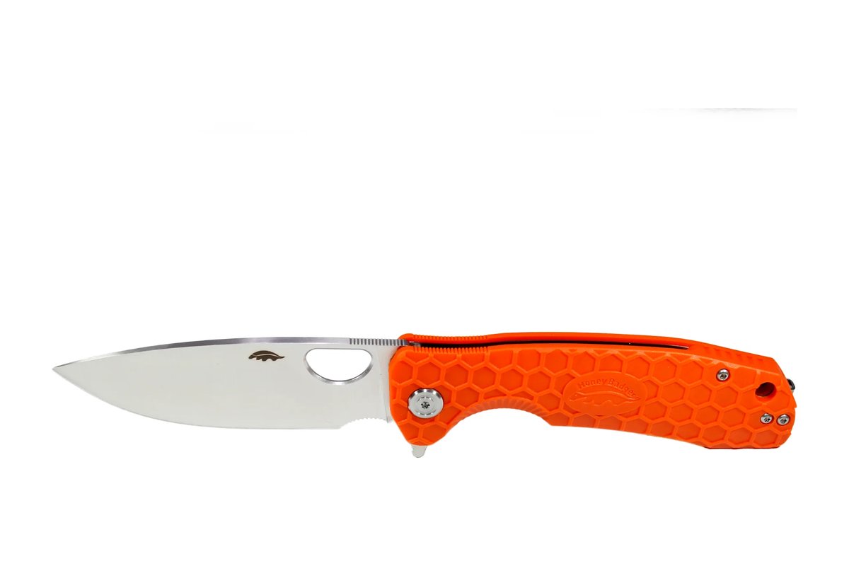 Honey Badger Flipper 8Cr13MoV Large Folding Knife – Orange