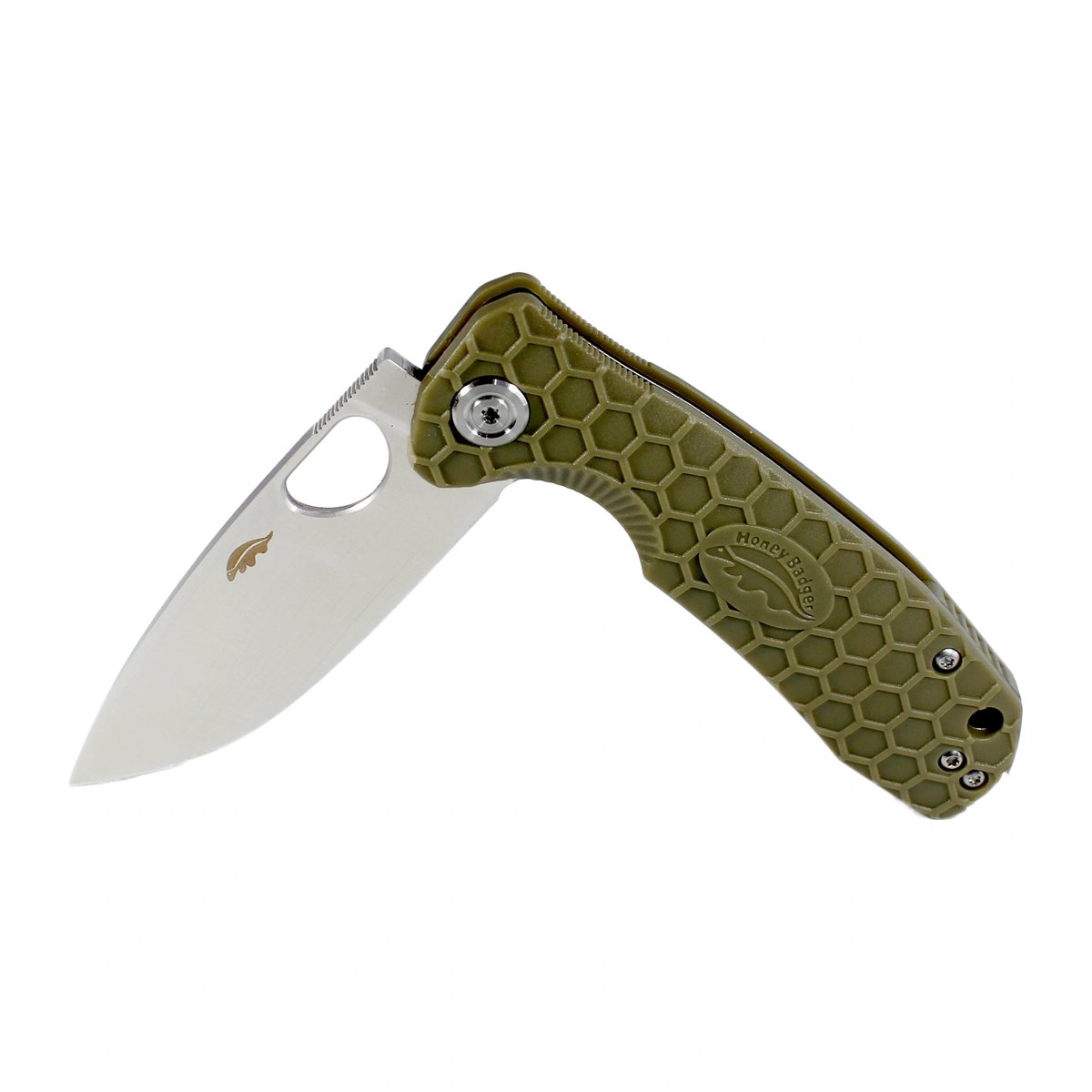 Honey Badger Flipper D2 Medium Folding Knife – Green