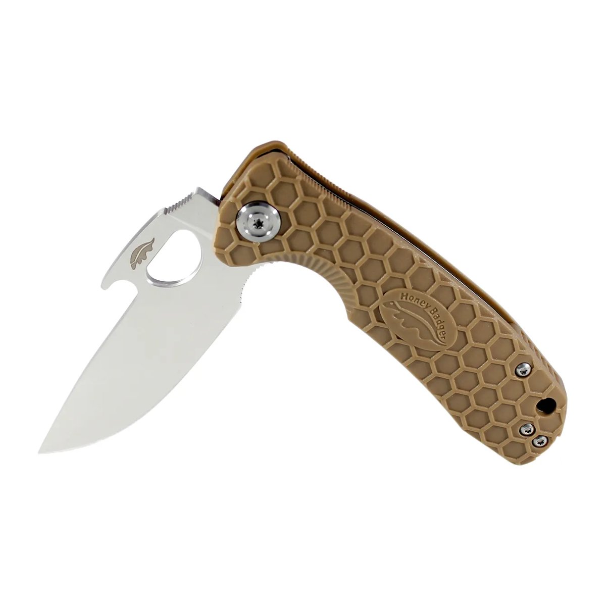 Honey Badger Opener 8Cr13MoV Medium Folding Knife – Tan