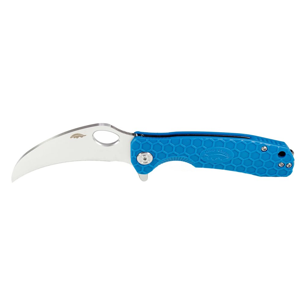 Honey Badger Claw Plain 8Cr13MoV Large Folding Knife – Blue