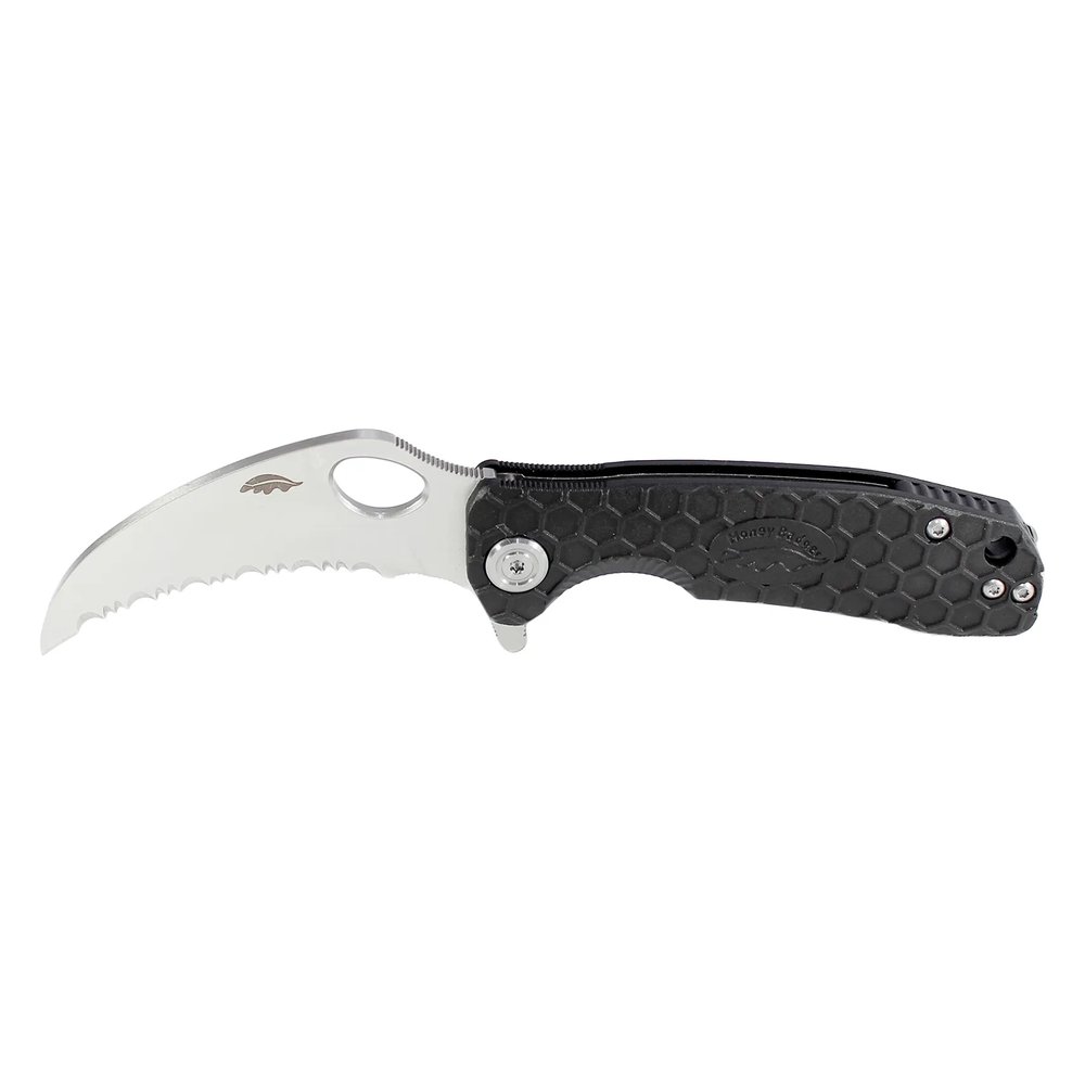 Honey Badger Claw Serrated 8Cr13MoV Small Folding Knife – Black