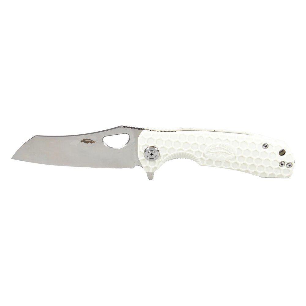 Honey Badger Wharncleaver D2 Small Folding Knife – White