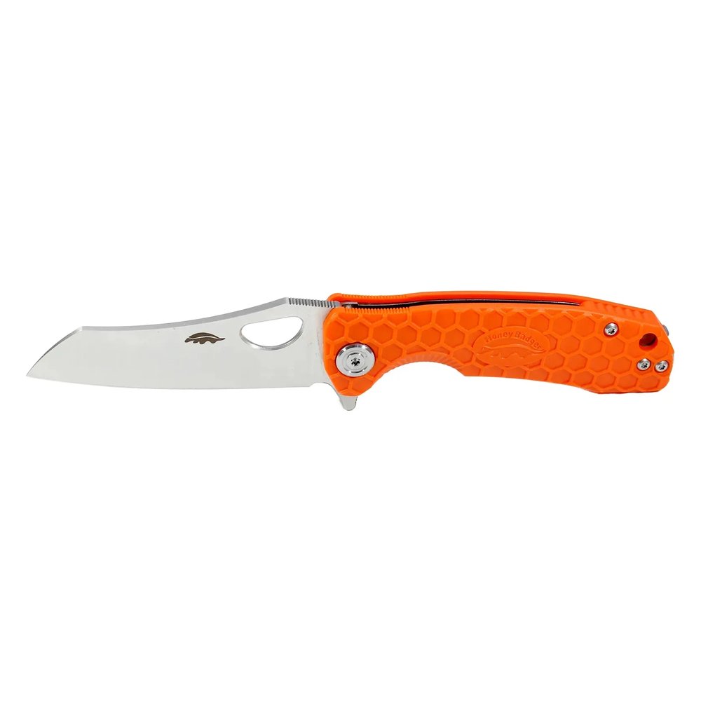 Honey Badger Wharncleaver D2 Small Folding Knife – Orange