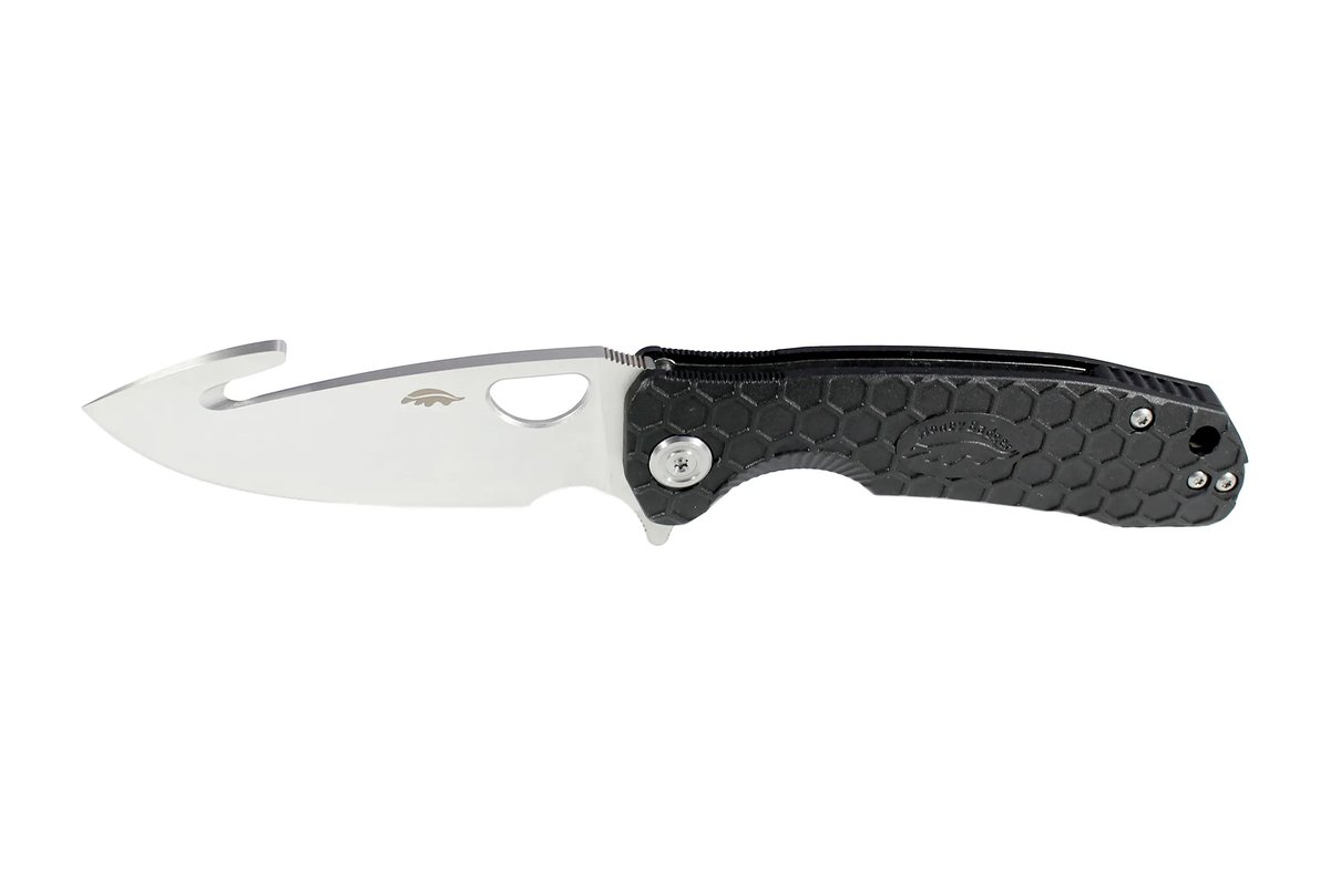 Honey Badger Hook 8Cr13MoV Large Folding Knife – Black