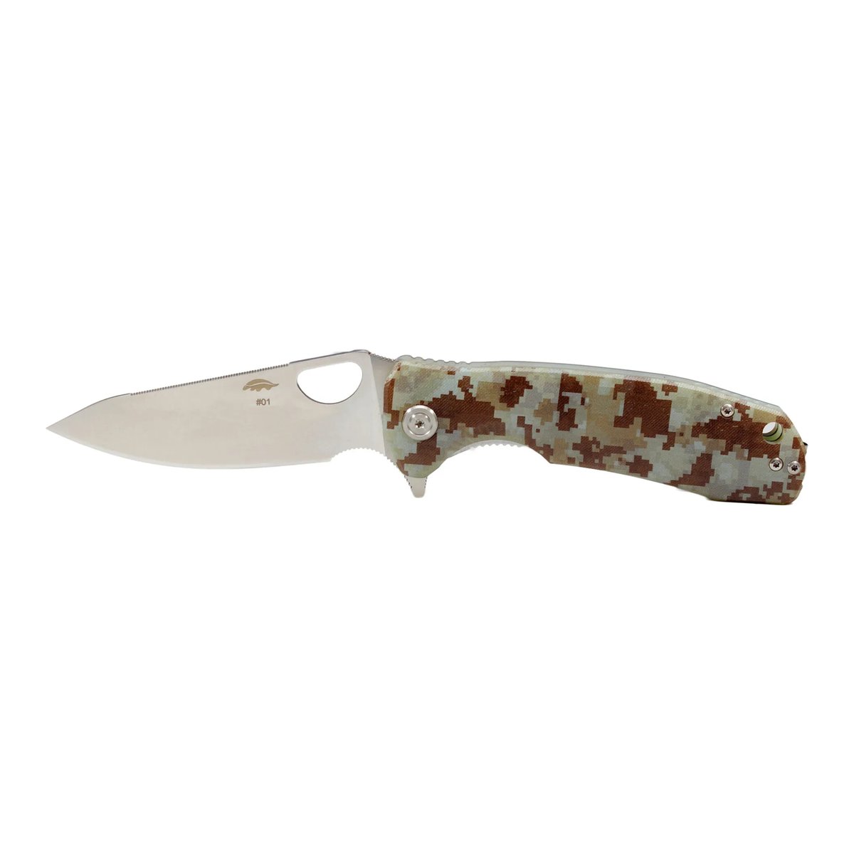 Honey Badger Leaf Large Folding Knife 8Cr13MoV – G10 Camo
