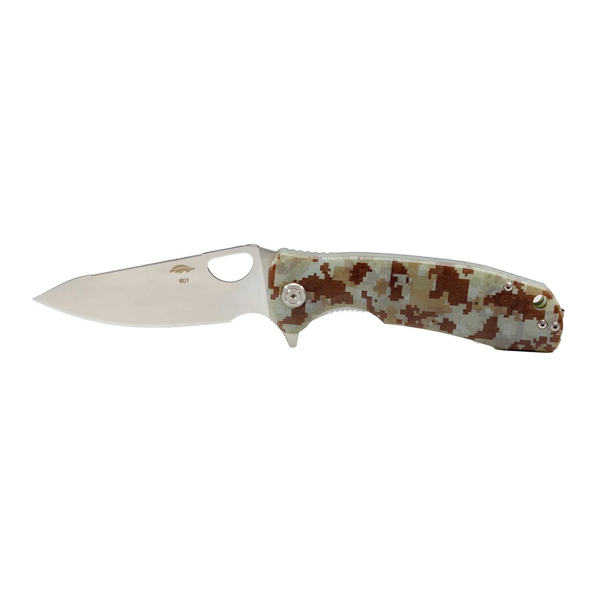 Honey Badger Leaf Small Folding Knife 8Cr13MoV – G10 Camo