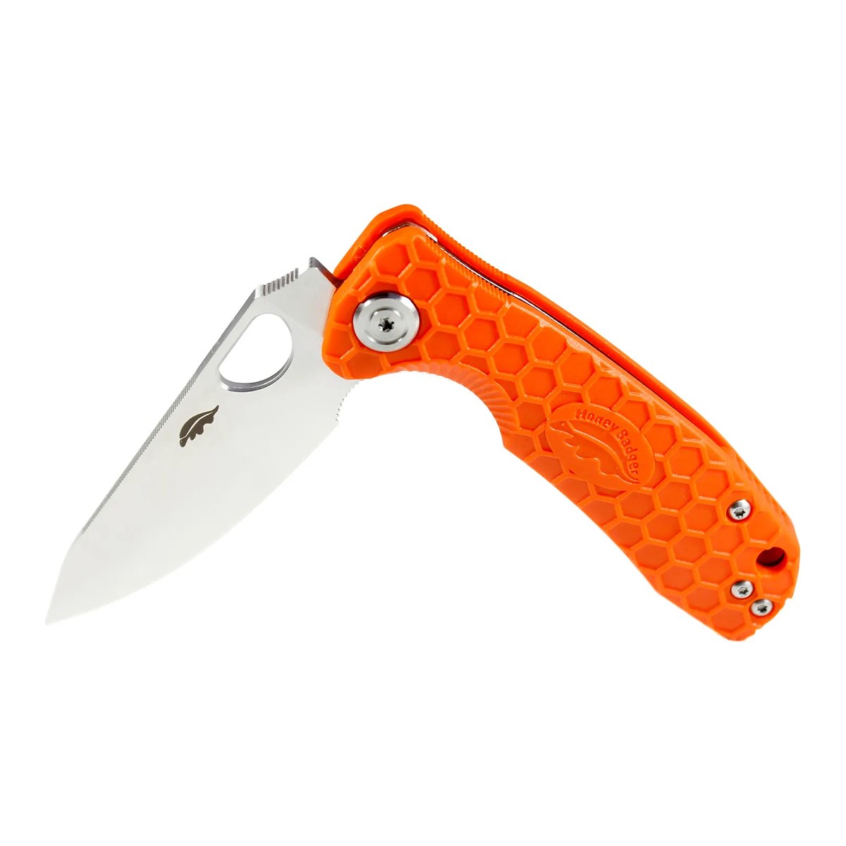 Honey Badger Leaf Large Folding Knife 8Cr13MoV – Orange