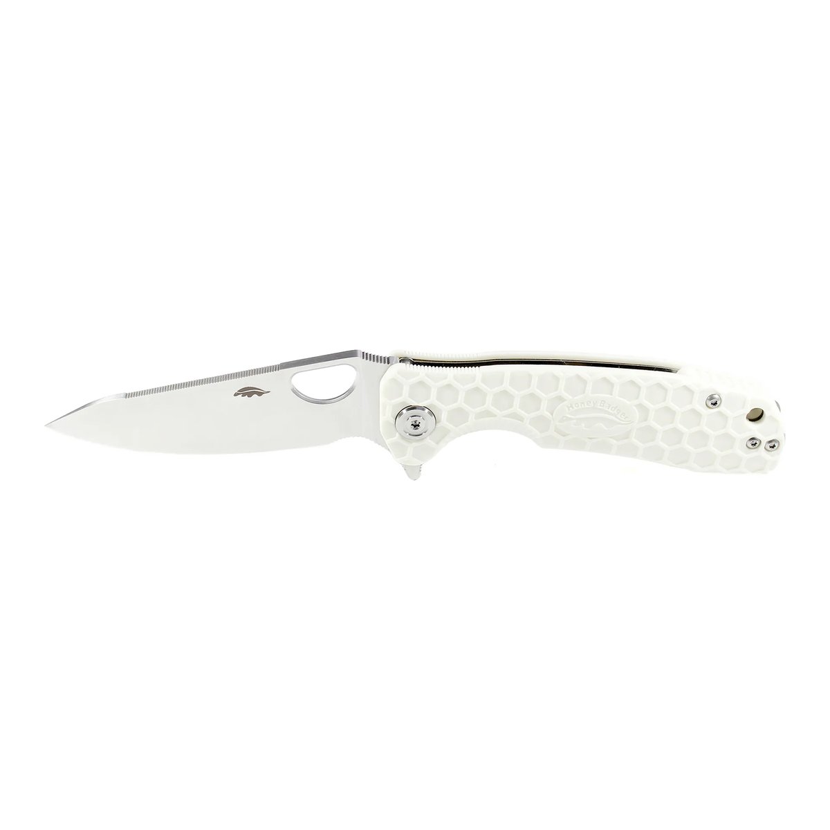 Honey Badger Leaf Medium Folding Knife 8Cr13MoV – White