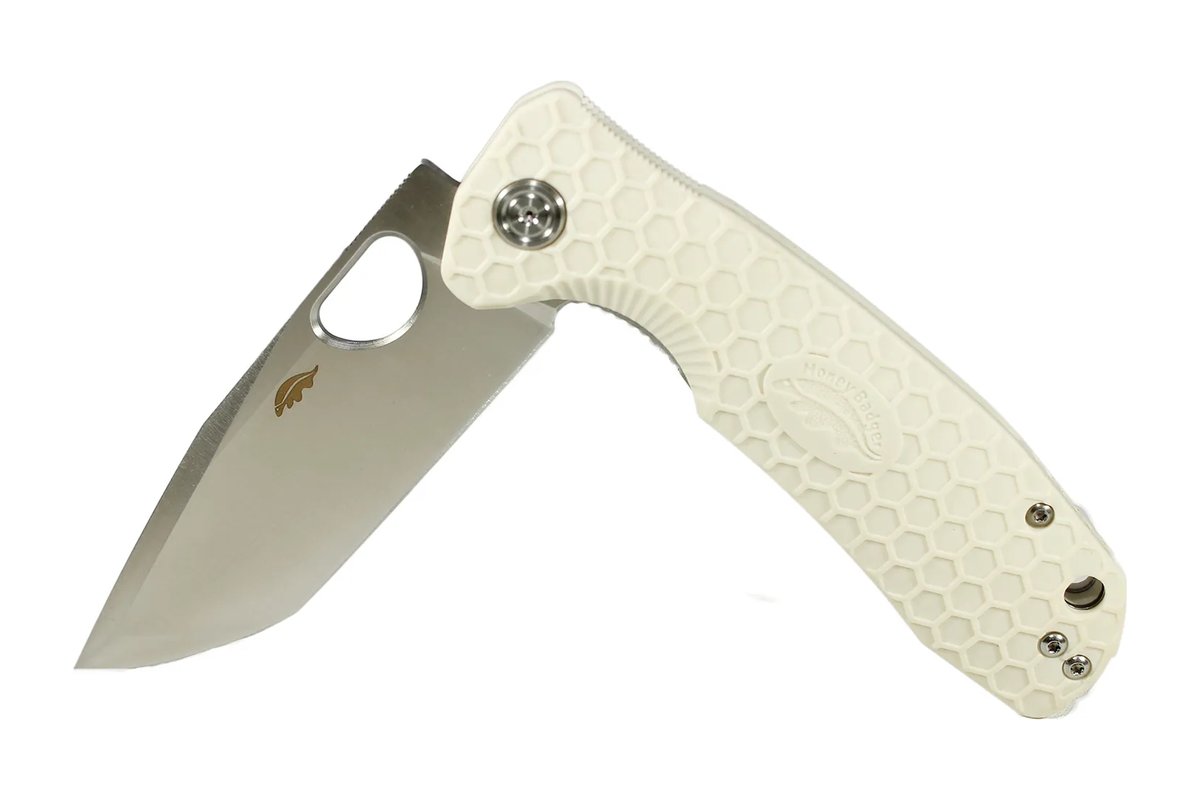 Honey Badger Tanto 8Cr13MoV Large Folding Knife – White