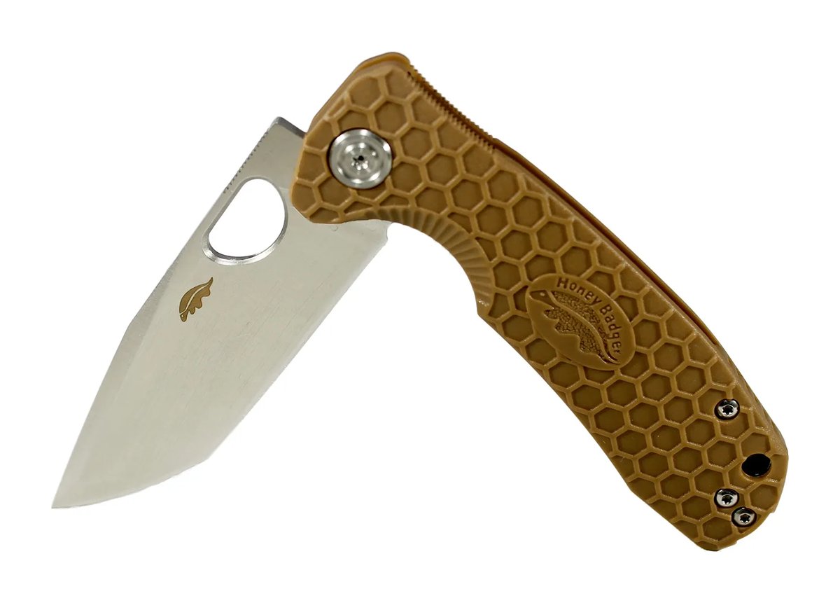Honey Badger Tanto 8Cr13MoV Medium Folding Knife – Tan