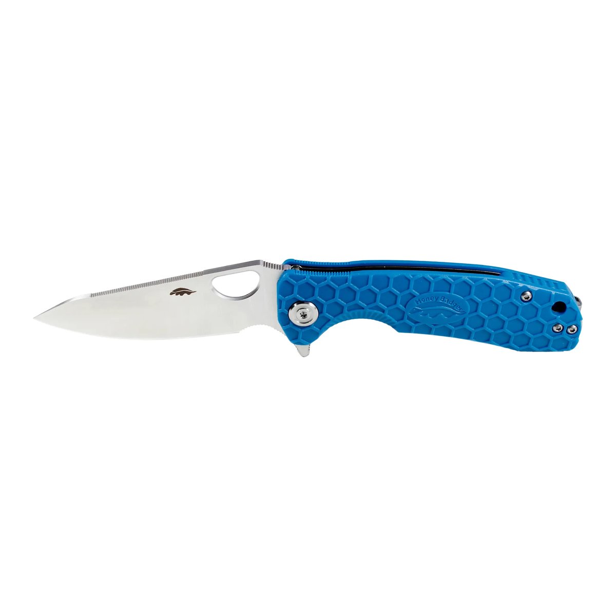 Honey Badger Leaf Large Folding Knife D2 – Blue